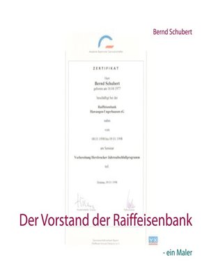cover image of Der Vorstand der Raiffeisenbank